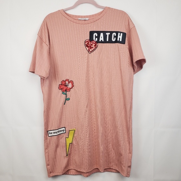 Zara Dresses & Skirts - Zara trafaluc shirt shirt dress embroidered patch
